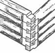 соединение бревен 'в лапу' при строительстве деревянных домов